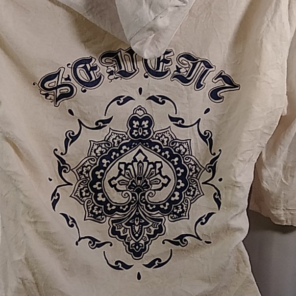 Pick 3👕15  Seven7 hooded T-shirt - Picture 4 of 5